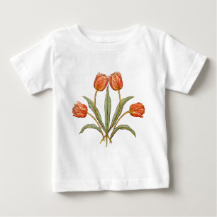 Vintage Tulip Morris Painting Collection Baby T-Shirt