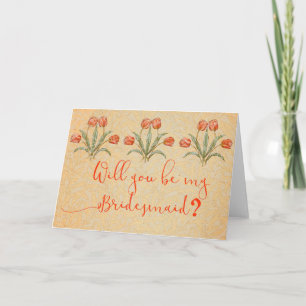 Vintage Tulip Morris Painting Collection Invitation