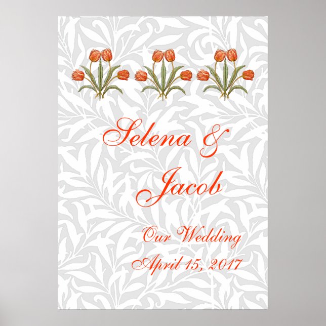 Vintage Tulip Morris Painting Collection Poster (Front)