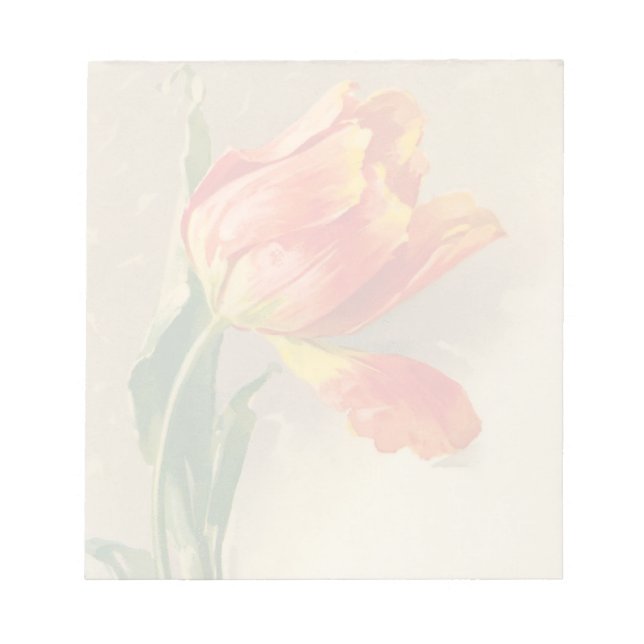 Vintage Tulip Notepad (Front)