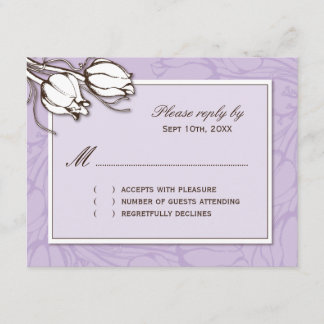 Vintage Tulips Reply Cards