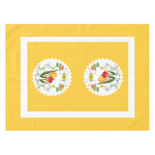 Vintage Tulips Tablecloth