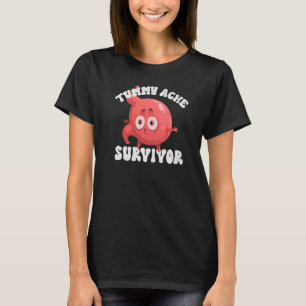 Vintage TUMMY ACHE SURVIVOR Stomach Ache IBS Men T-Shirt