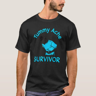 Vintage Tummy Ache Survivor Stomachache Groovy Men T-Shirt