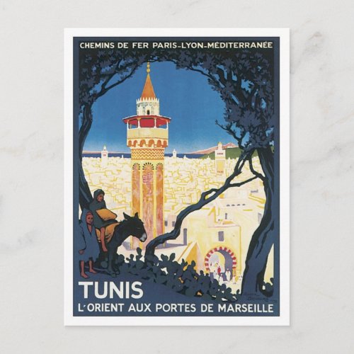 Vintage Tunis Africa Postcard