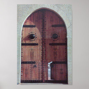 Vintage Tunisia Traditional Door Poster