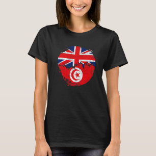 Vintage Tunisian with British Flag Roots Tunisia T-Shirt