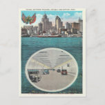 Vintage Tunnel Windsor Ontario Detroit Michigan Postcard at Zazzle