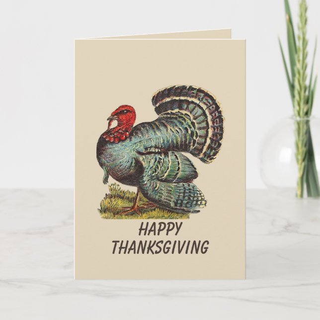 Vintage Turkey Card (Front)