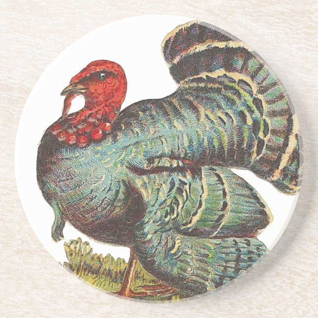 Vintage Turkey Coaster (Front)