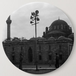 Vintage Turkey Istanbul Beyazit camii mosque Button