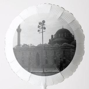 Vintage Turkey Istanbul Beyazit camii mosque Canva Balloon