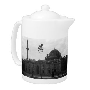 Vintage Turkey Istanbul Beyazit camii mosque Teapot