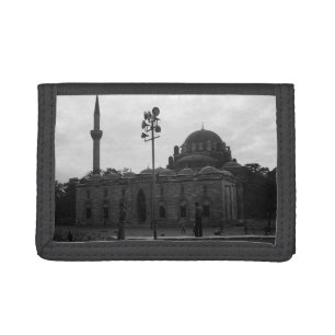Vintage Turkey Istanbul Beyazit camii mosque Tri-fold Wallet