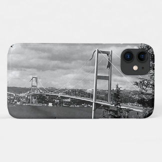 Vintage Turkey Istanbul Bosphorus bridge iPhone 11 Case