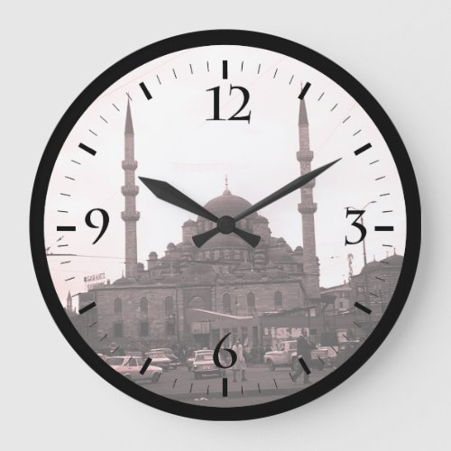 Vintage Turkey Istanbul The Yeni Camii mosque Watc Large Clock