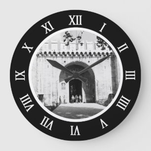 Vintage Turkey Istanbul Topkapi palace gate Large Clock