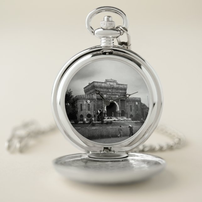 Vintage Turkey Istanbul University  Pocket Watch (Inside)