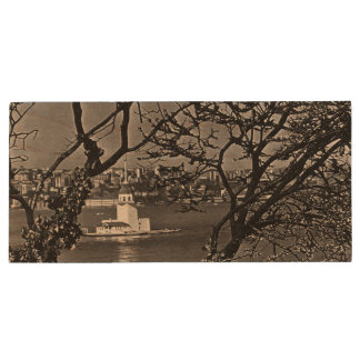 Vintage Turkey Istanbul view of city Case-Mate iPh Wood Flash Drive