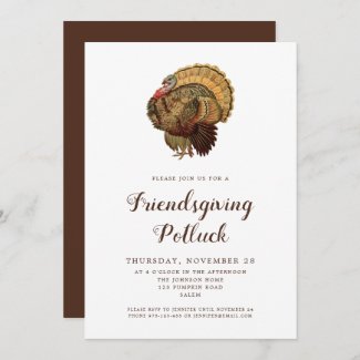 Vintage Turkey Thanksgiving Dinner