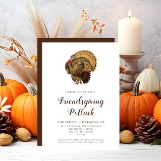 Vintage Turkey Thanksgiving Potluck