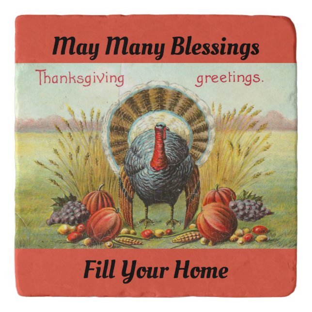 Vintage Turkey Trivet (Front)