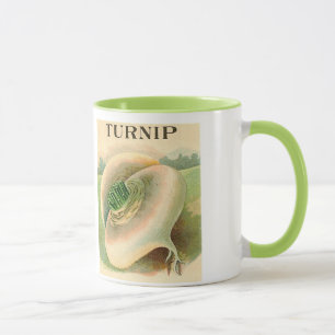 vintage turnip seed packet mug