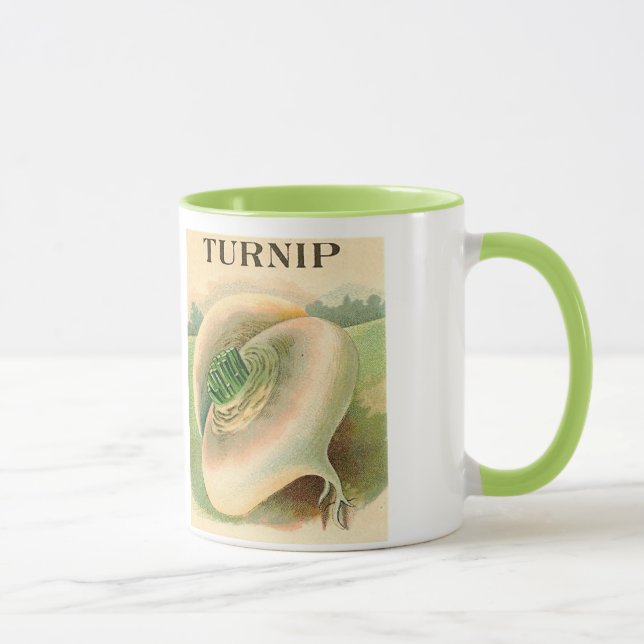 vintage turnip seed packet mug (Right)
