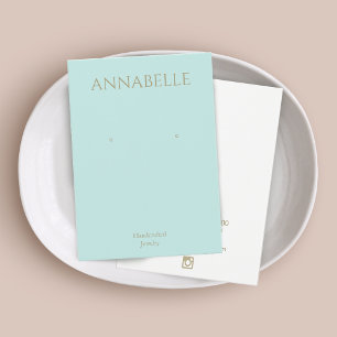 Vintage Turquoise Blue Earring Display Card