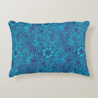 Vintage turquoise dark purple floral pattern