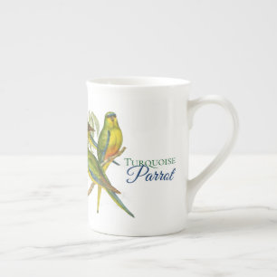 Vintage Turquoise Parrot Mug