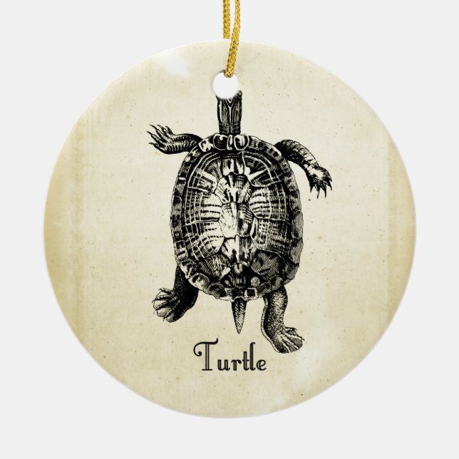 VINTAGE TURTLE CERAMIC ORNAMENT (Front)