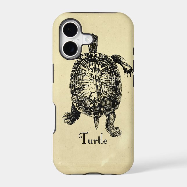 VINTAGE TURTLE IPHONE CASE (Back)