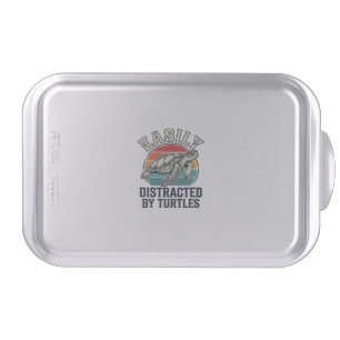 Vintage Turtle Lover Easily Distracted by Turtles Cake Pan