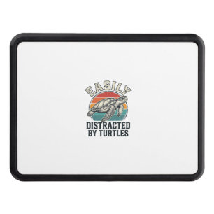Vintage Turtle Lover Easily Distracted by Turtles Hitch Cover