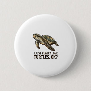 Vintage Turtle Lover Funny Sea Turtle Shirt_1 Button
