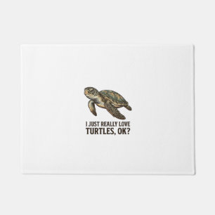 Vintage Turtle Lover Funny Sea Turtle Shirt_1 Doormat