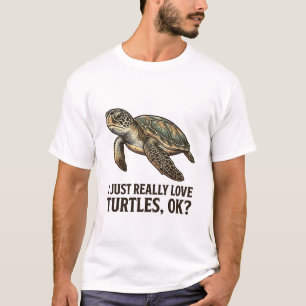 Vintage Turtle Lover Funny Sea Turtle Shirt_1 T-Shirt