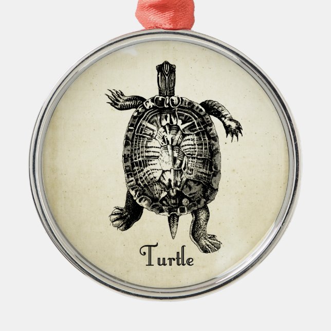 VINTAGE TURTLE METAL ORNAMENT (Front)