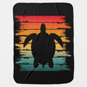 VINTAGE TURTLE SEA CREATURE REPTILE BABY BLANKET