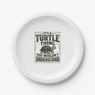 Vintage Turtle Thing Funny Turtle Lover Shirt_1 Paper Plates