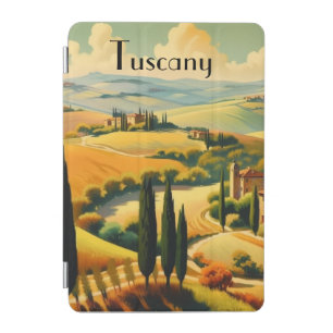 Vintage Tuscany Countryside Custom Text iPad Mini Cover