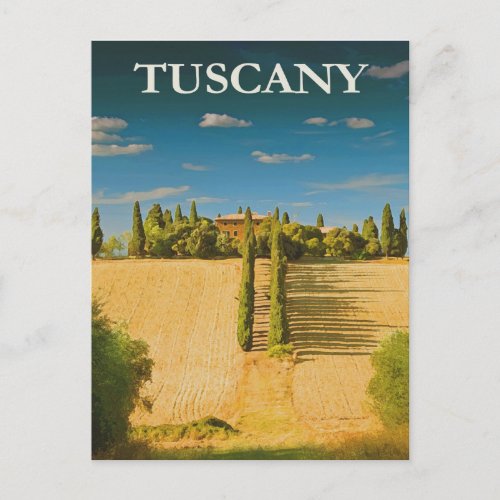 Vintage Tuscany Italy Travel Postcard