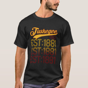 Vintage Tuskegee Al Distressed Maroon Varsity Styl T-Shirt