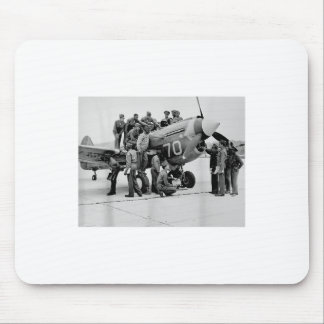Vintage Tuskegee Pilots Usa Black History World Wa Mouse Pad