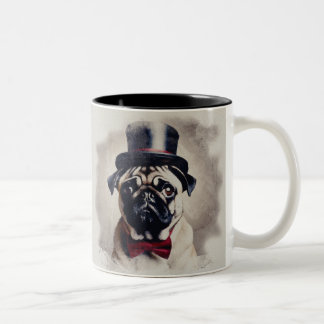 Vintage Tux Pug Mug