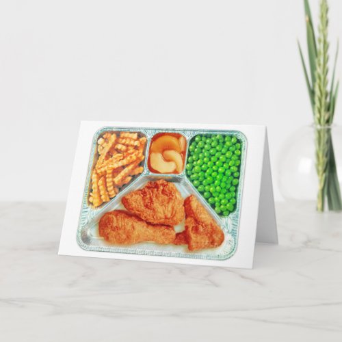 Vintage TV Dinner Fried Chicken Card