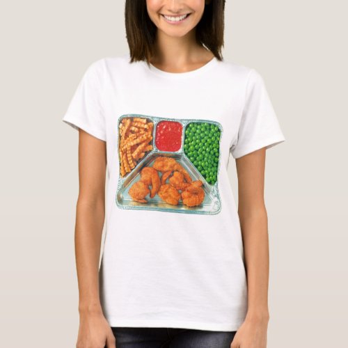 Vintage TV Dinner Shrimp With French Fries T_Shirt
