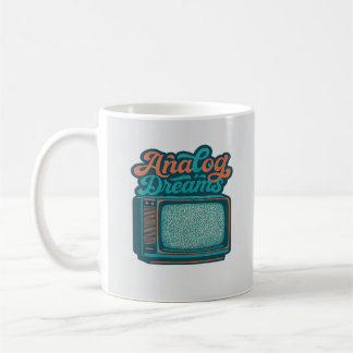 📺Vintage TV Retro Art – "Analog Dreams" Graphic Coffee Mug