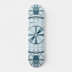 Vintage TV Test Pattern Skateboard